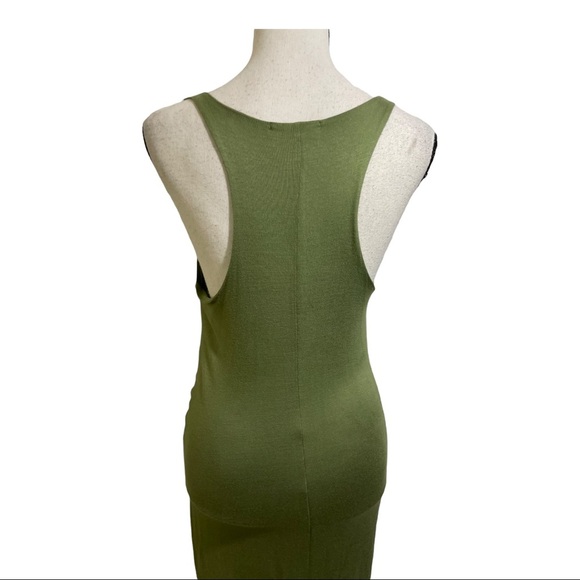 Three dots womens twist front dress olivine color size medium. Sleeveless - Picture 13 of 14